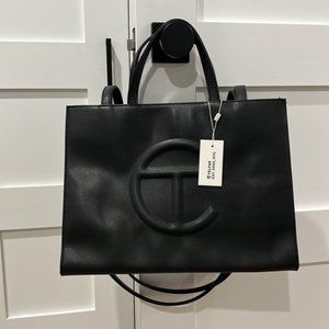 Telfar Medium Shopping Bag Black